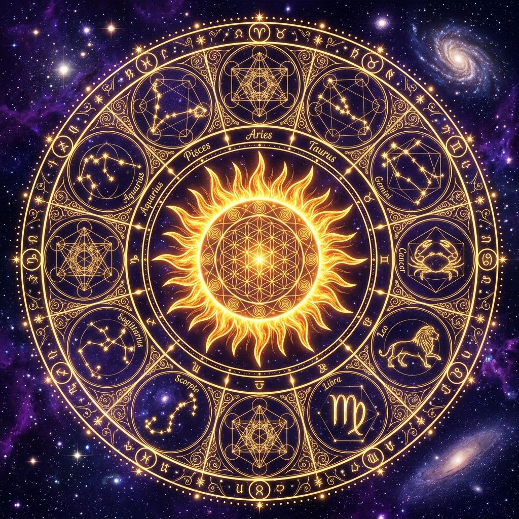 Sacred Zodiac Horoscope Wheel